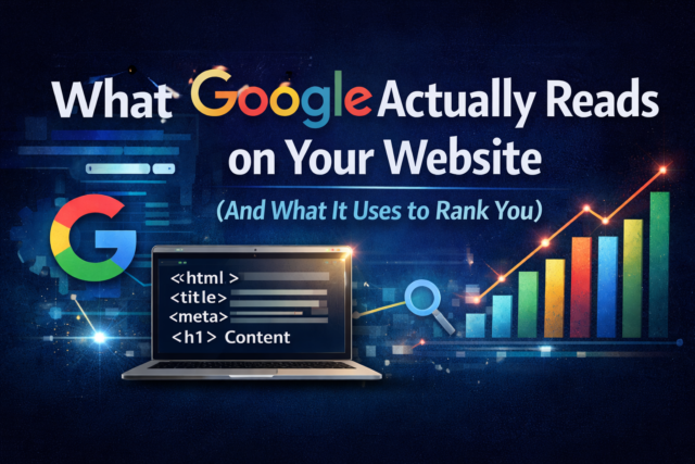 What Google Actually Reads on Your Website (And What It Uses to Rank You)