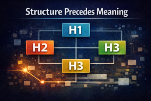 structure precedes meaning