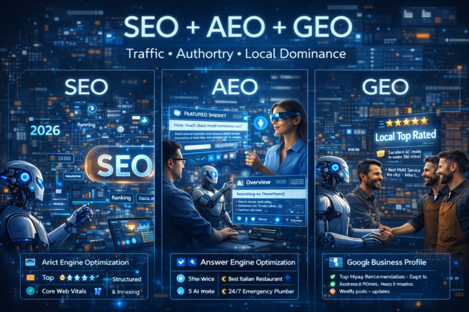 The Ultimate 2026+ Growth Guide to Ranking on Google, Winning AI Answers & Dominating Local Search SEO GEO AEO